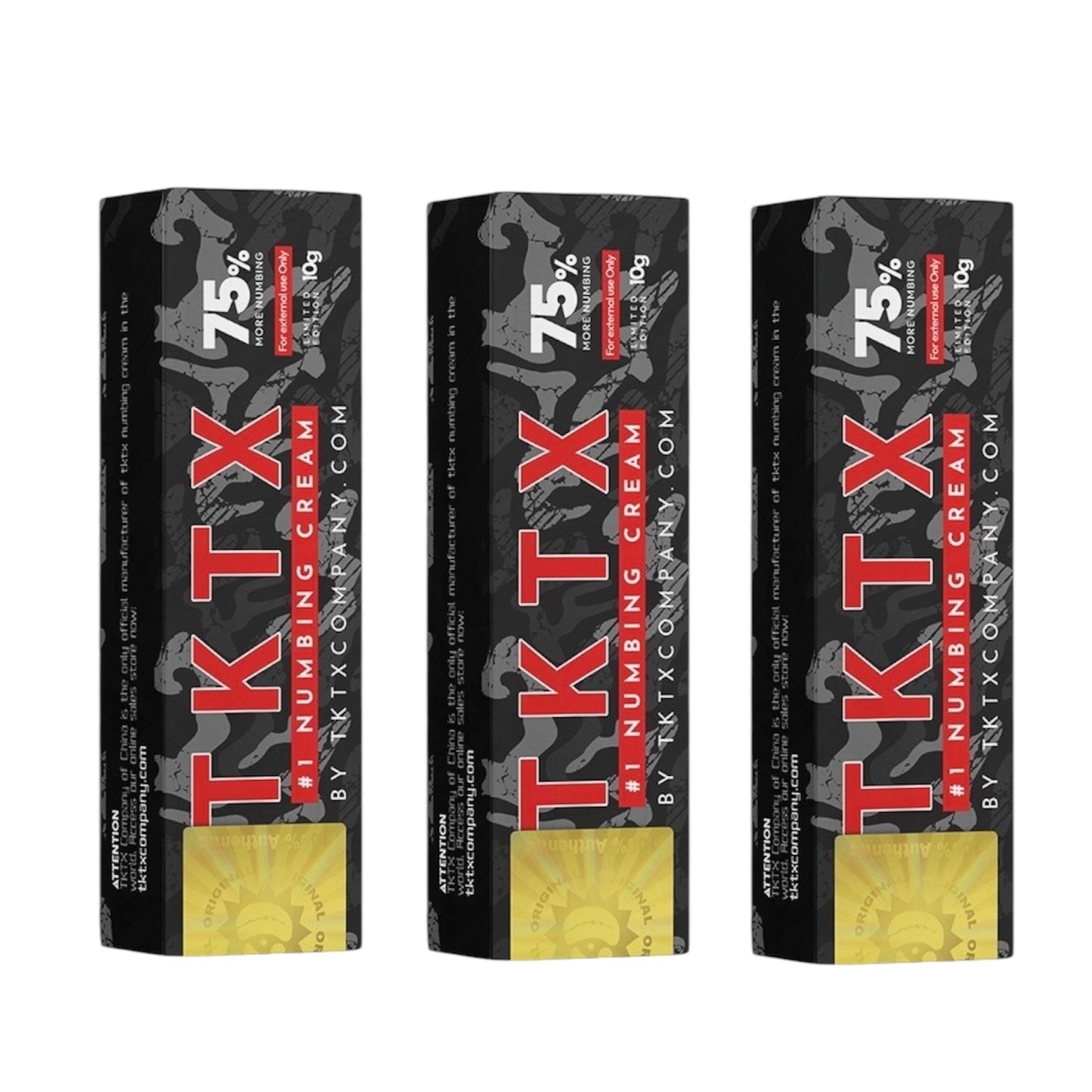 Set da 3 TKTX Nera 75 %